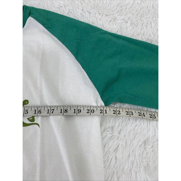 St Patricks Day Long Sleeve T-Shirt Size XL Woman Man Green White Unisex - Picture 9 of 11